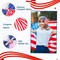 2 Pcs 4th of July Girls American Flag Hair Bow Hair Clips, Patriotic Hair Accessories for Girls Women